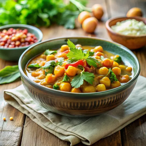 मसालेदार चना और पालक करी